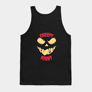 Get Spooky with 'Creepy Night' Halloween Tank Top